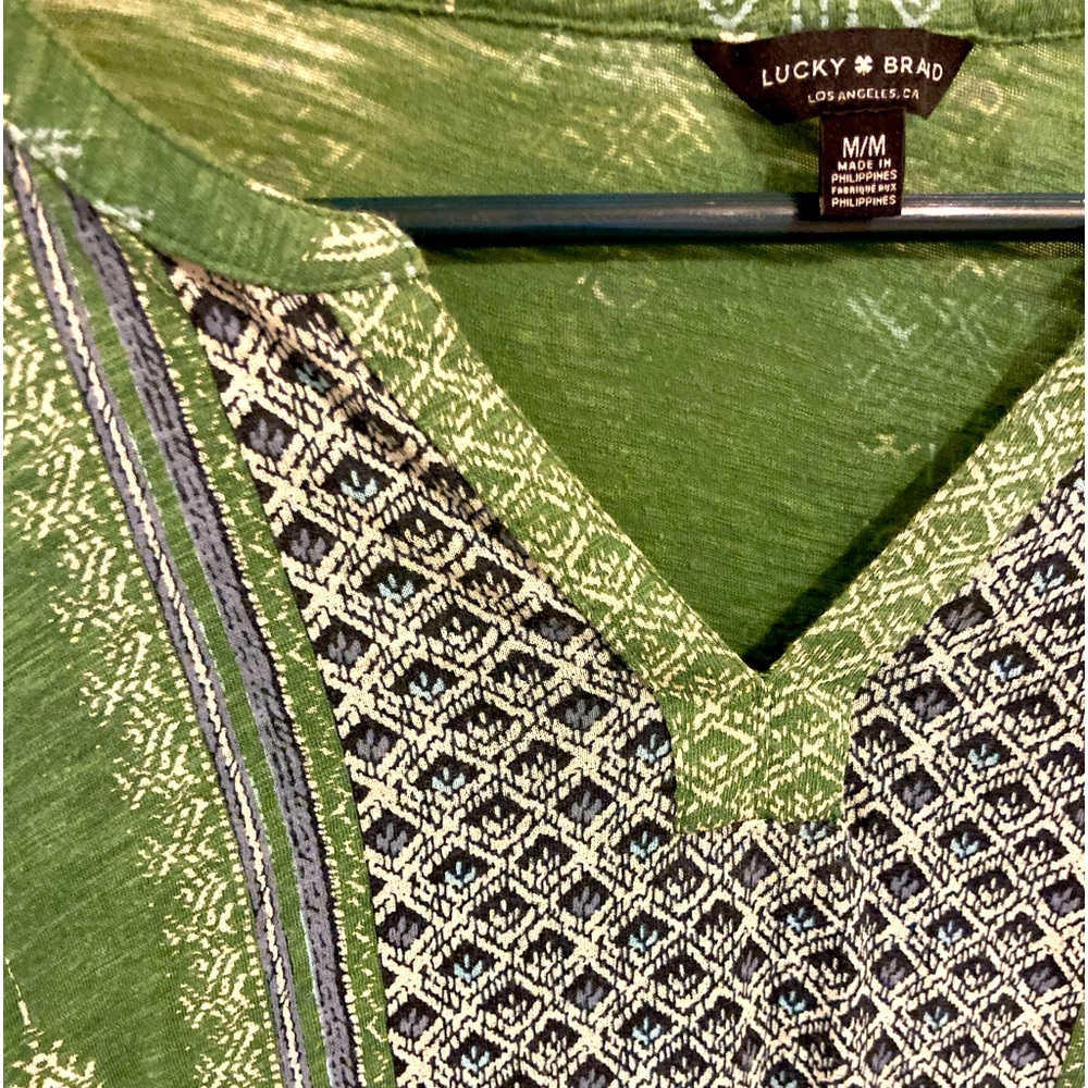 Green Blouse 3/4 sleeve